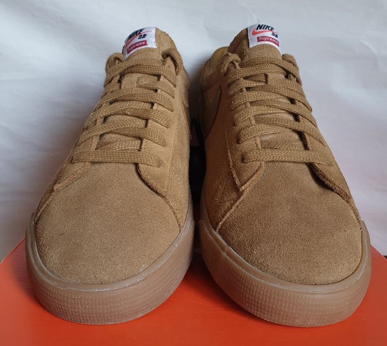 Nike Blazer Low GT x Supreme Tan 2016 9.5US/27.5CM/43EUR