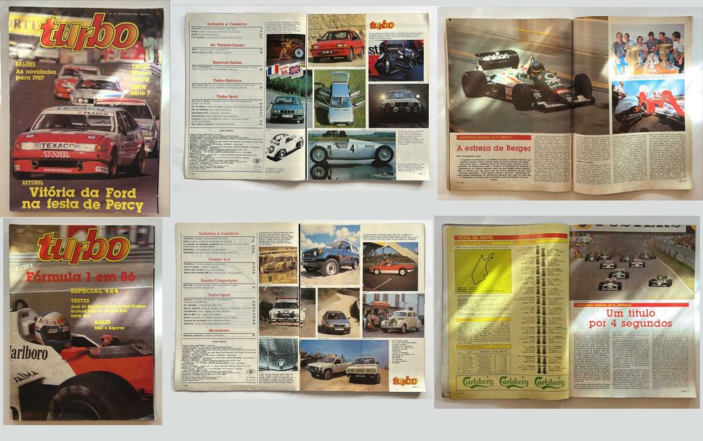 Coleção de revistas Turbo de 1986 (completa)