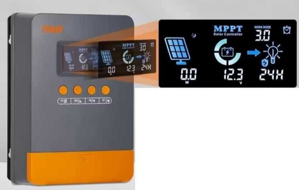 MPPT Контроллер PowMr PRO 25А/45А заряда для солнечных панелей