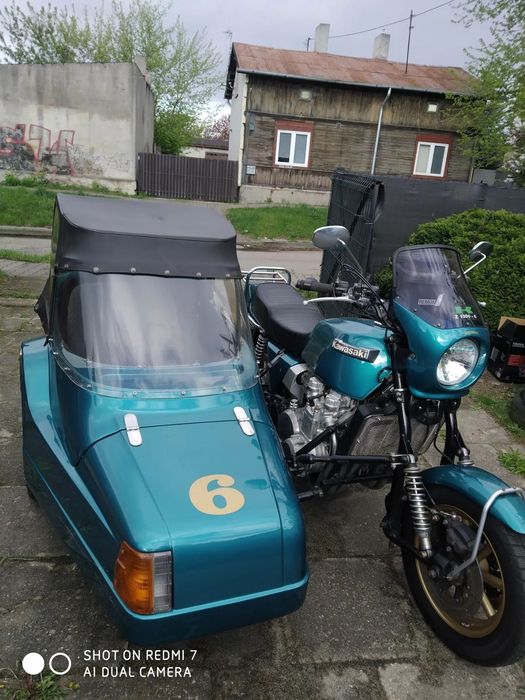 Kawasaki Z Kawasaki Z1300 z wózkiem bocznym 1980 r. ZNALEZISKO