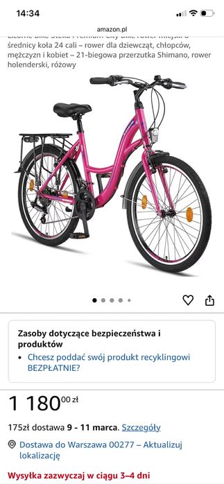 Nowy rower z biegami