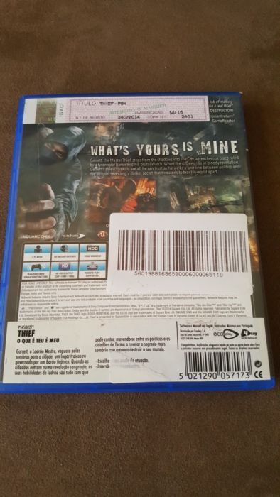 Thief com selo IGAC PS464284551019907122