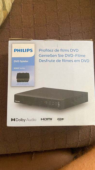 Leitor de DVD Philips Série 2000 – Novo na Caixa (HDMI e USB)