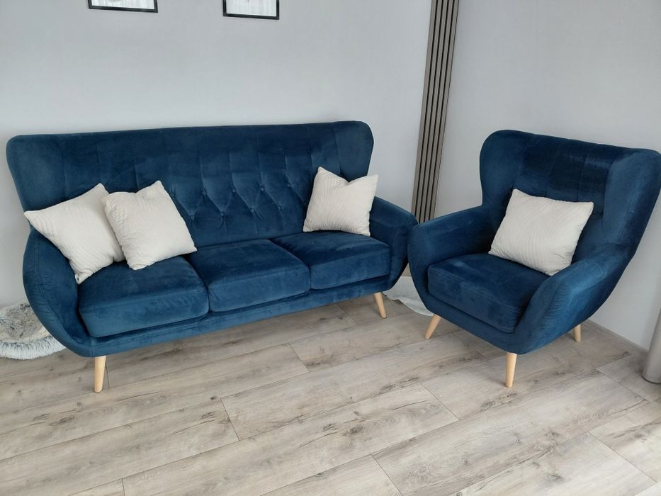 Zestaw  kanapa i fotel Kelso super stan