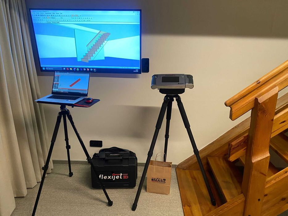 Laserowy system pomiarowy Flexijet 3D. Schody | meble | skosy.