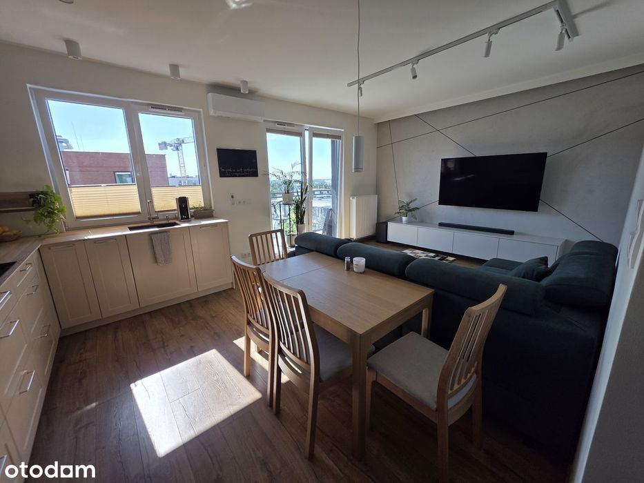 3 pokoje | 56 m² | 6. piętro | klimatyzacja | garaż + boks | WKD Raków