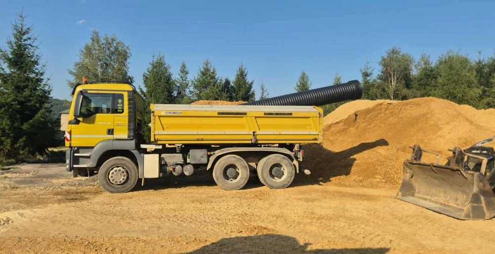 Transport maszyn budowlanych, materiałów sypkich i kruszyw + roboty ziemne –  CHRZANÓW TRZEBINIA LIBIĄŻ JAWORZNO OŚWIĘCIM WADOWICE