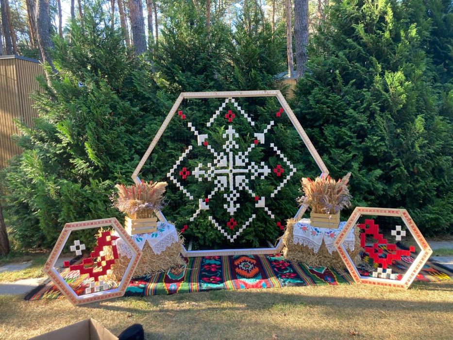 Весільний декор. Сухоцвіти. Ящики. В українському стилі.