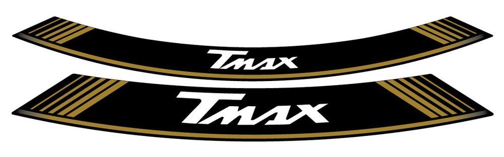 fitas para jantes puig conjunto 8 tiras yamaha tmax dourado