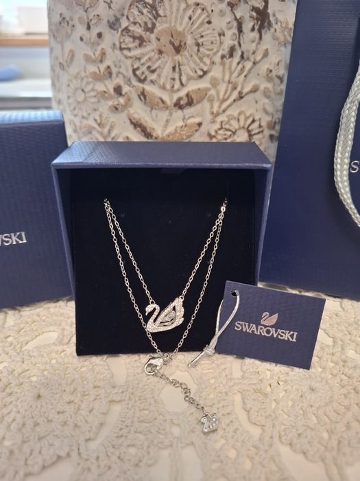 Naszyjnik Swarovski - Łabędź