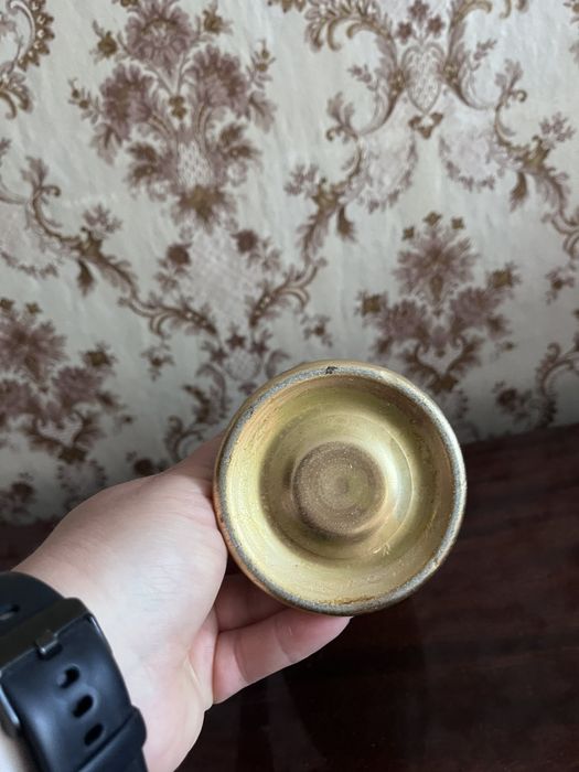 Вінтажна металева ваза