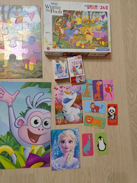 Zestaw puzzli puzzle duży format dla dziewczynki