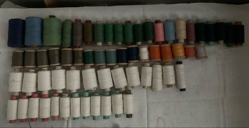 Нитки х/ б в ассортименте, тесьма в ассортименте