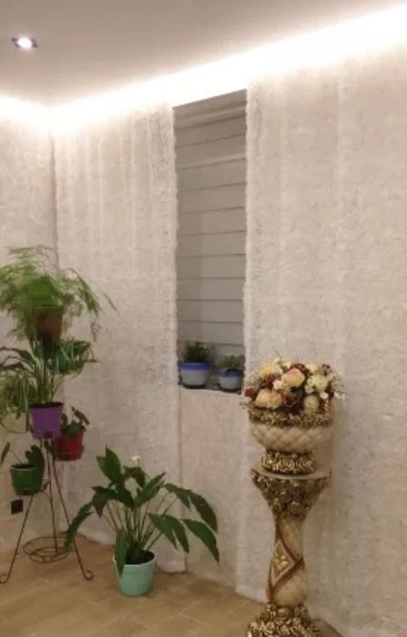 Firany białe romantyczna 3 d w wypukłe róże nowe śliczne  dekoracyjne