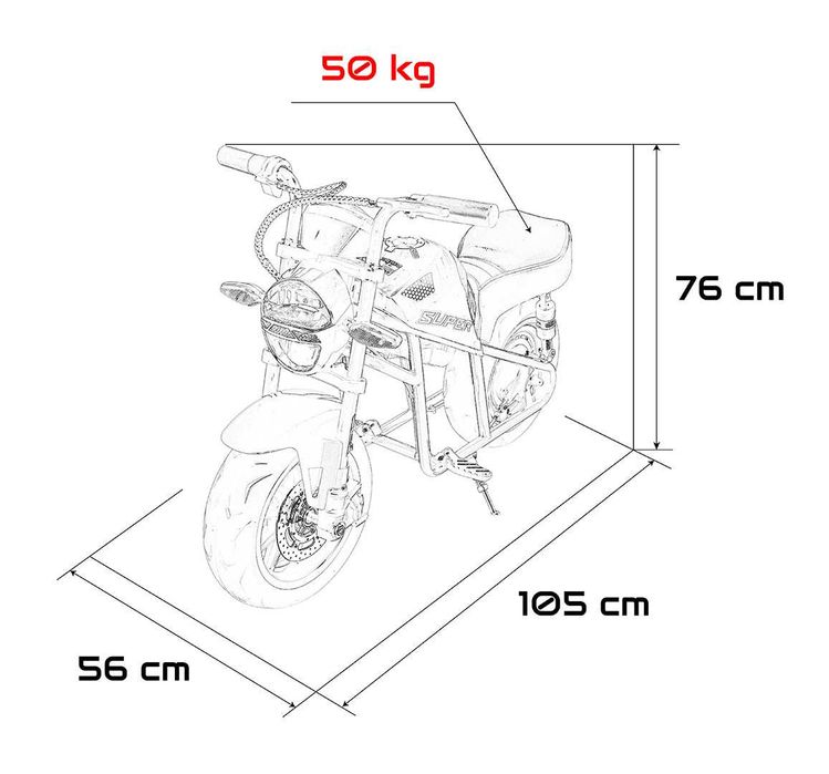 Pojazd Motor SUPERMOTO Różowy PA.WH8899