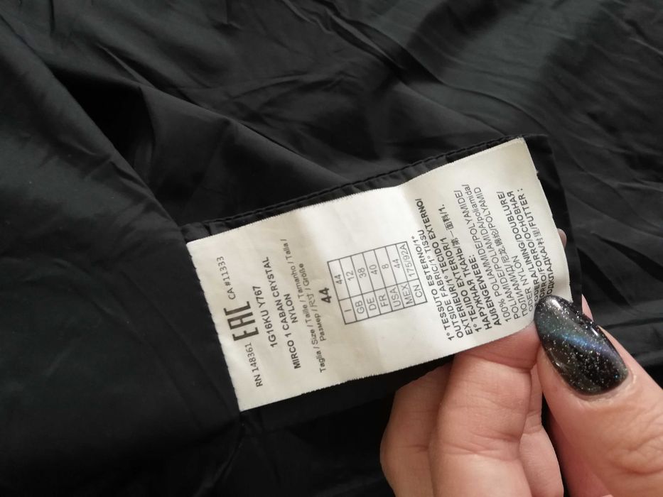 kurtka PINKO M L 38 40 czarna Crystal kurtka zimow Pinko M 38 L 40
