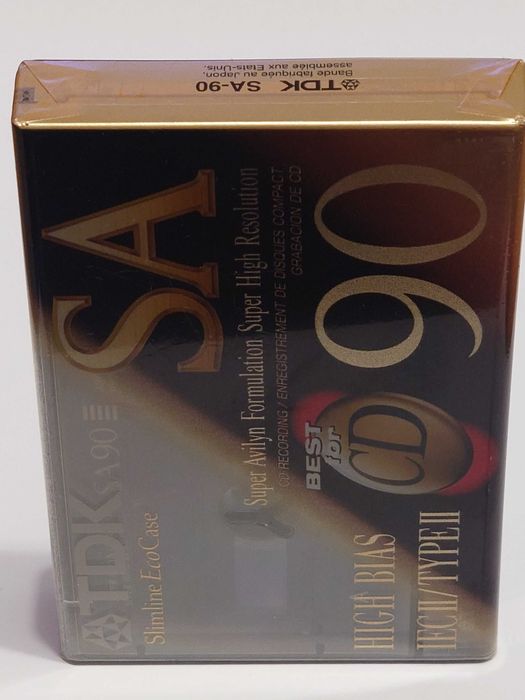 TDK SA 90 model na lata 1992/1997 na rynek Amerykański