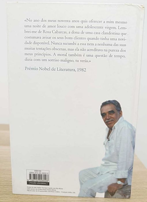 Memória das Minhas Putas Tristes de Gabriel García Márquez - 1ª Edição