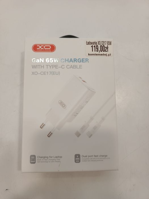 Ładowarka do telefonu laptopa GaN 65W Charger Komis Madej Sc