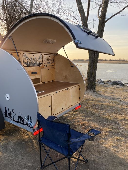 Причіп капля, кемпер, автобудинок, прицеп капля, teardrop camper