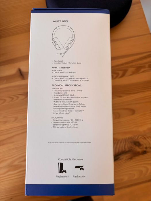 Auscultadores Razer Kaira X (Novo)