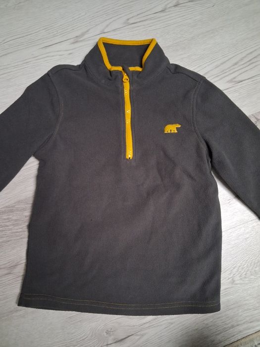 Bluza chlopieca polarowa 122/128 z niedzwiadkiem