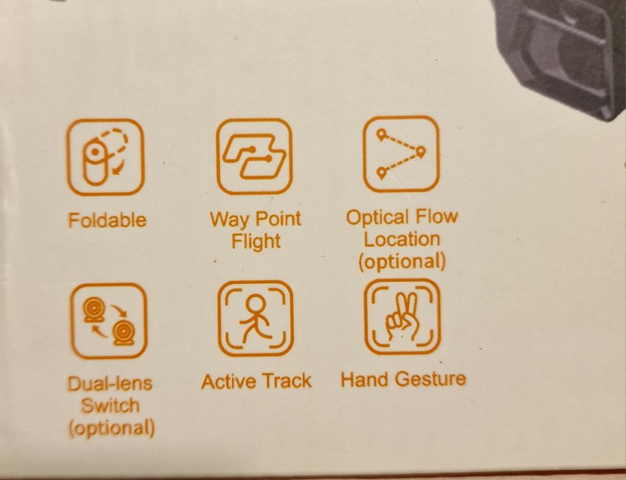 Drone câmera dupla. Motor brushless e sensor de obstáculos