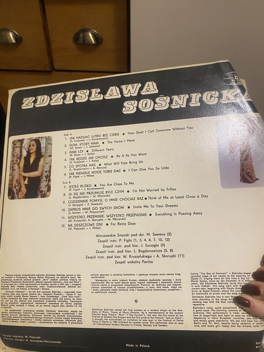 Zdzisława Sośnicka płyta winylowa