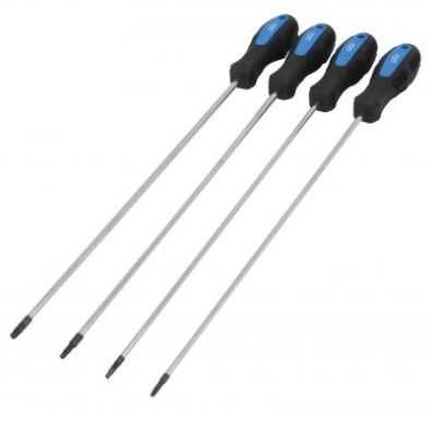CONJUNTO 4 CHAVES TORX LONGAS ( TX15/ TX20/ TX25/TX30)  REF: S-4SST