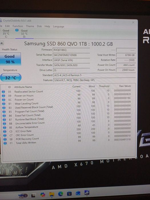 Samsung V-nand ssd 860 QVO