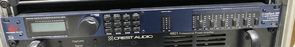 Amplificador Lab Grupen FP10000Q e DBX DriveRack 260