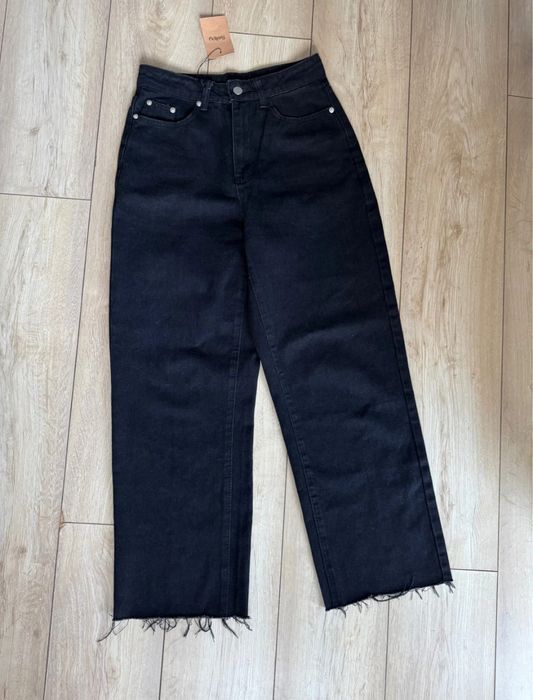 Spodnie jeansowe, szerokie dżinsy, rozmiar S