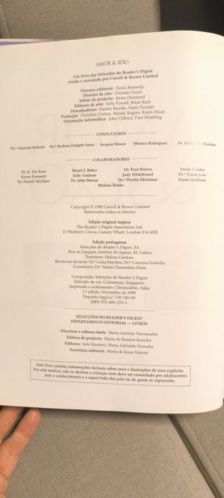 Livro Amor & Sexo