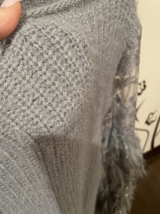 Тепла зимова в’язана сукня