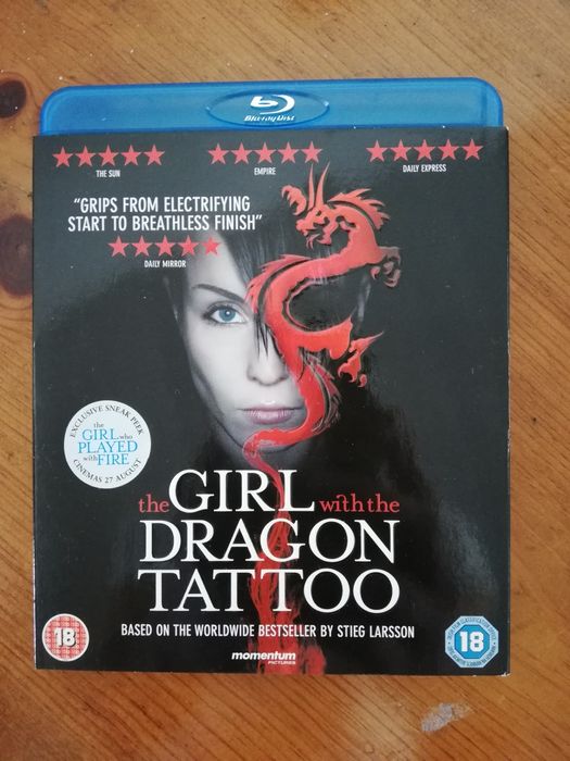 Blu ray do filme "The Girl With the Dragon Tattoo" (portes grátis)