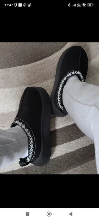 Hit mule uggly platform chodaki gruba podeszwa klapki laczki insta fu