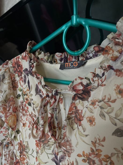 Плаття, кавове у квіточку