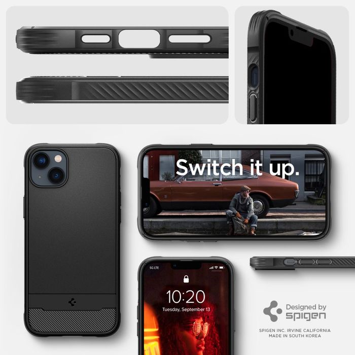 Spigen rugged armor Mag MagSafe iPhone 14 matte black