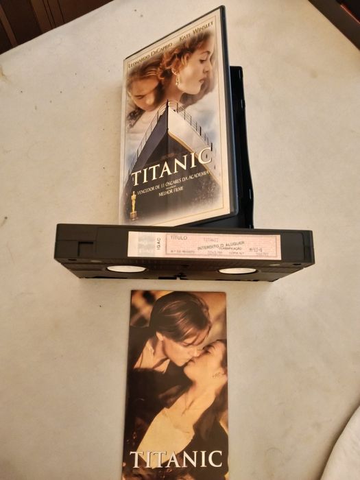 Cassete VHS Titanic (1998) Edição Oficial Edivídeo