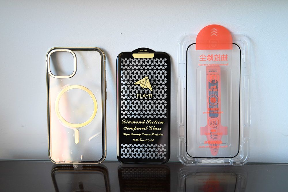 Capa Iphone 15 + Pelicula ecrã temperada Diamond