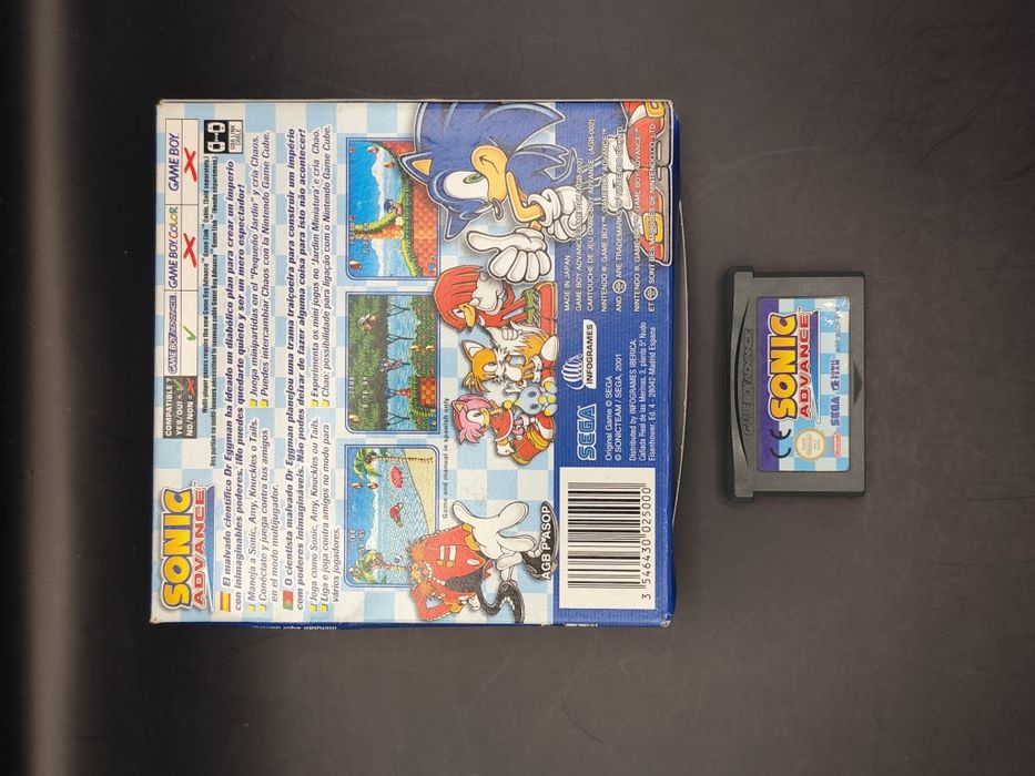 Jogo Sonic Advance Game Boy Advance CIB Completo na caixa
