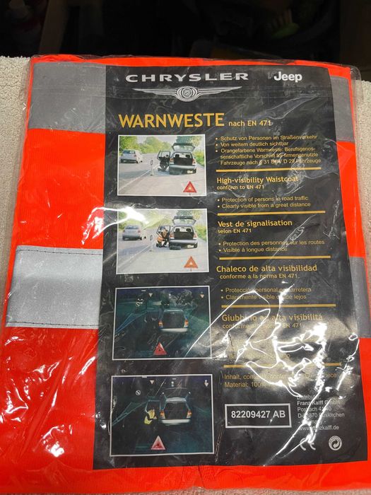 Colete de segurança CHRYSLER JEEP Tamanho XL