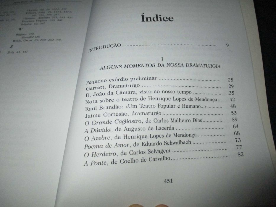 Livro Reflexões sobre o Teatro Português João Pedro de Andrade