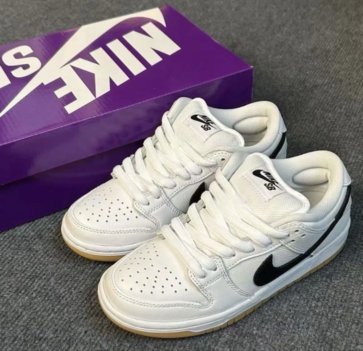Весняний розпродаж!!! Nike SB Dunk Low Pro White Gum