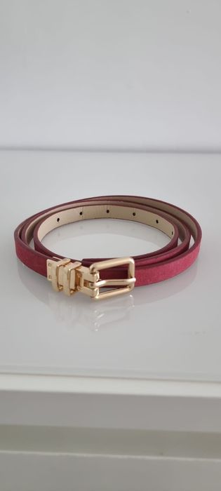 2 paski - czerwony i bordowy - komplet