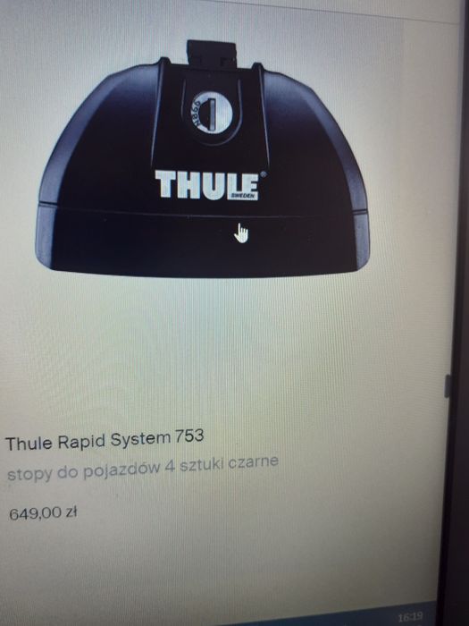 Thule stopy  do audi a3  8p
