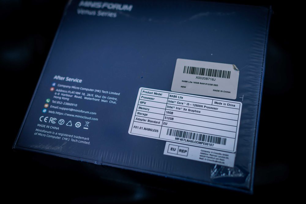 Міні-пК  Minis Forum NAB6 Lite.   INTEL  i5-12600H / 16GB / 512GB/  Graphics  INTEL IRIS Xe