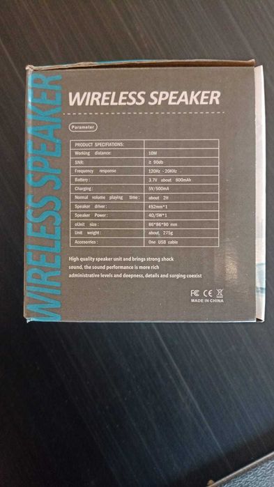 GŁOŚNIK bezprzewodowy SH-309 czarny głośnik bluetooth