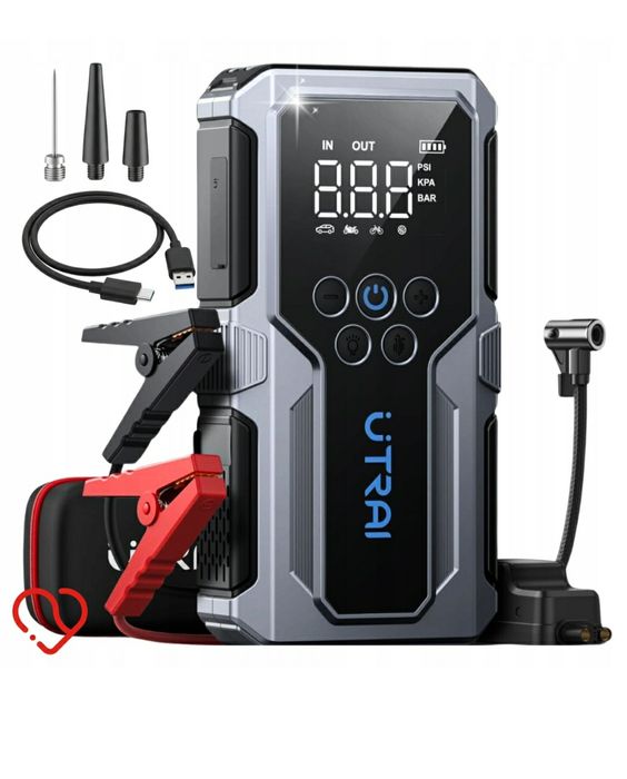 UTRAI JS9 Rozrusznik Kompresor 10BAR POWERBANK 15,000