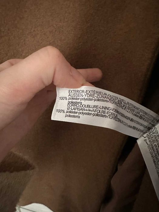 Brązowy płaszcz oversize ZARA